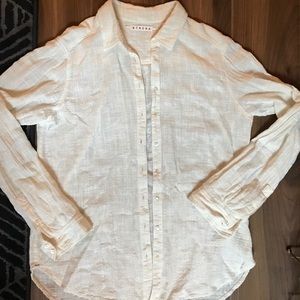 xirena white button down- small
